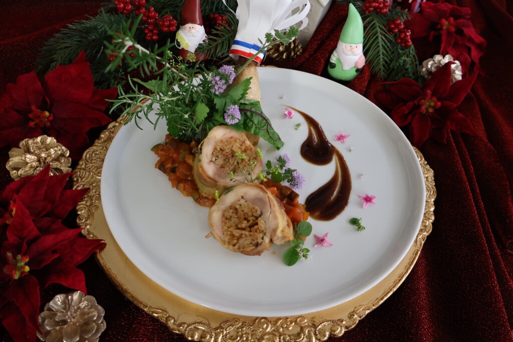 24.12月6日（土）西洋料理　クリスマスハーブチキン